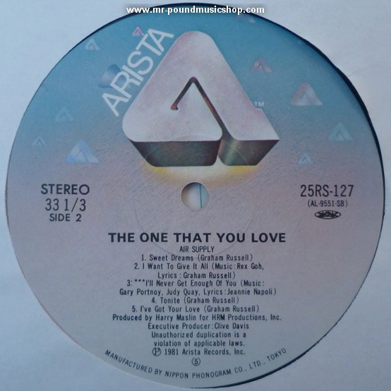 Air Supply - The One That You Love