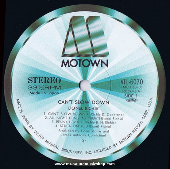 Lionel Richie - Can't Slow Down