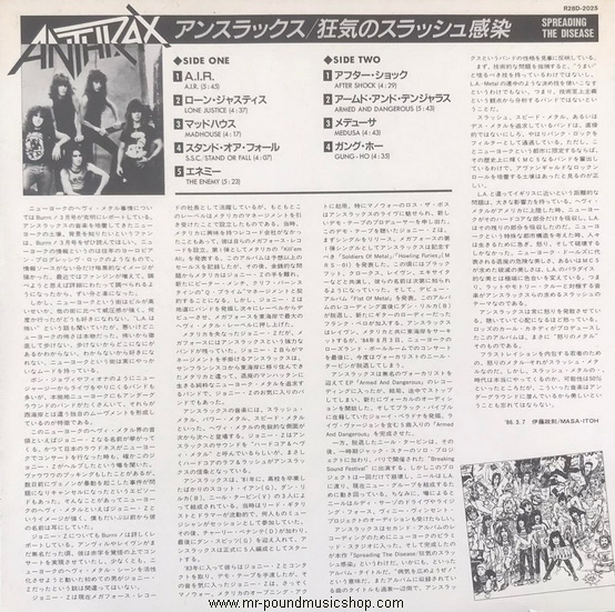 Anthrax - Spreading The Disease