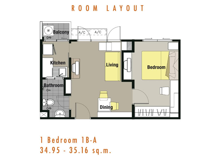 ขายพร้อมผู้เช่า เพิ่งตกแต่งใหม่ My Condo Sukhumvit 81 (มายคอนโด สุขุมวิท 81) ห้องเลขที่ 44/26(3004) ชั้น 3 พื้นที่ 34.81 ตรม.