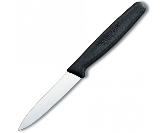 มีดครัว Victorinox Paring Knife 8cm.ใบเรียบ ด้ามสีดำ (5.0603)