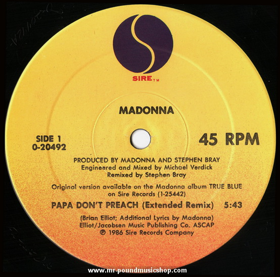 Madonna - Papa Don't Preach