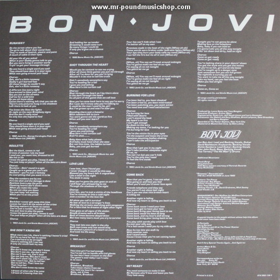Bon Jovi - Bon Jovi