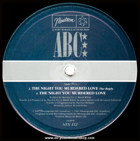ABC Featuring Contessa Lady V - The Night You Murdered Love