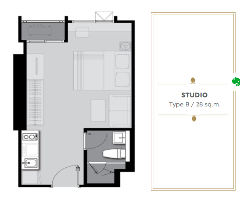 ขาย / เช่า Life One Wireless (ไลฟ์ วัน ไวร์เลส) แยกเพลินจิต ห้อง#A19B19 ห้องขนาด 28.29 ตรม. ชั้น 19 สตูดิโอ วิวสุดยอด