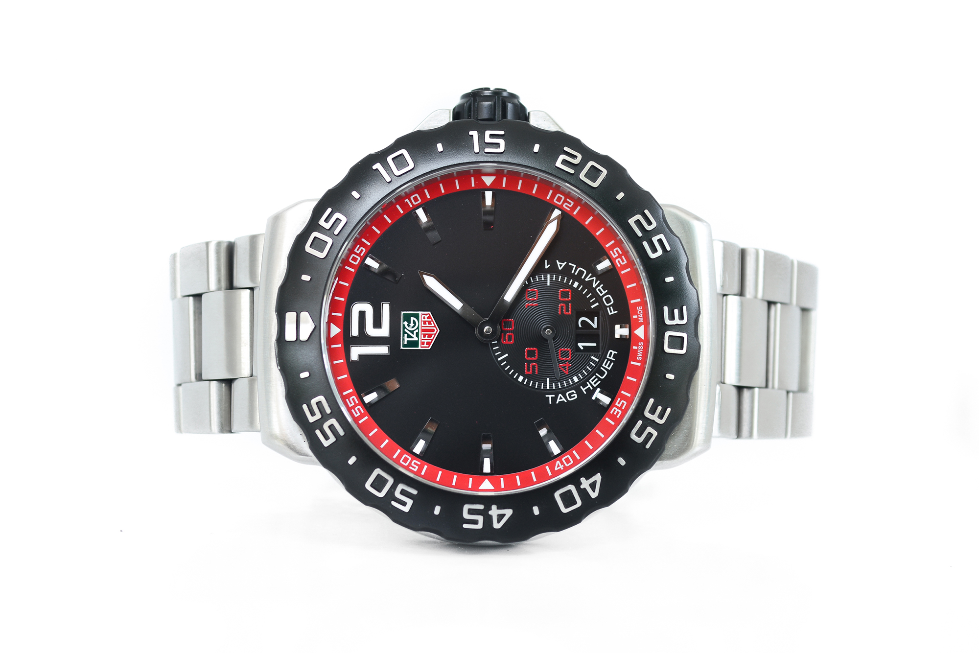 Tag Heuer Formula 1 Grande Date Small Second Black Dial King Size