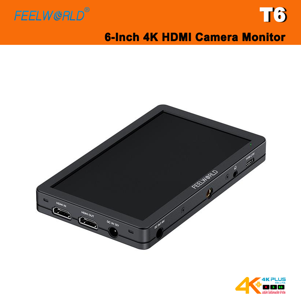 FEELWORLD T6 6-Inch 4K HDMI Camera Monitor
