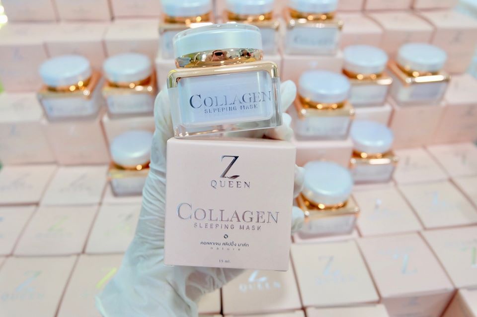 Z queen collagen sleeping mask ซีควีน คอลลาเจน