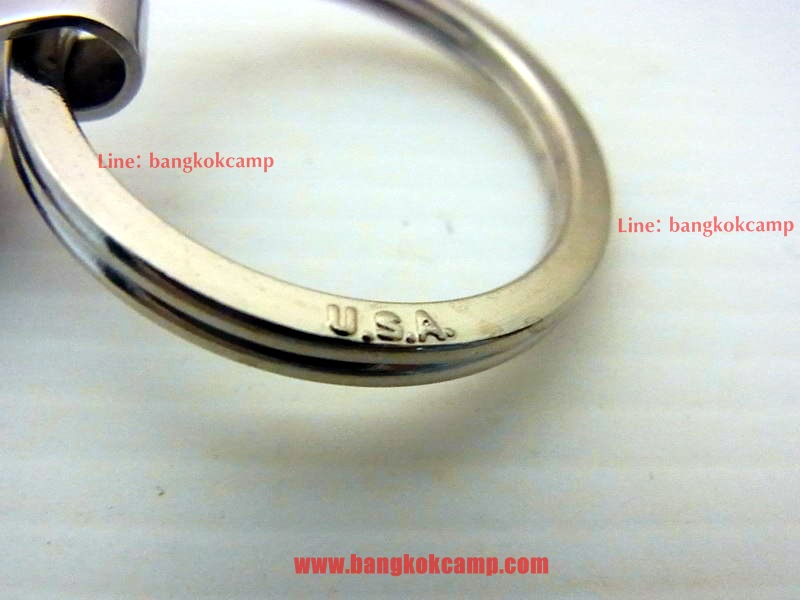 แหนบ พวงกุญแจ ตะขอเกี่ยว เหน็บเข็มขัด - สแตนเลส Made in USA. (คล้องเครื่องรางฯ กล้องส่องพระ ฯลฯ)