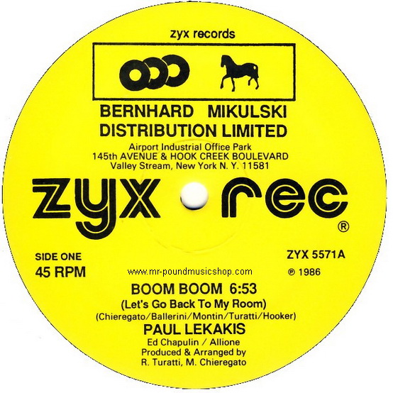 Paul Lekakis - Boom Boom (Let's Go Back To My Room)