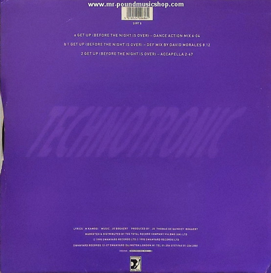 Technotronic Featuring Ya Kid K - Get Up (Before The Night Is Over)