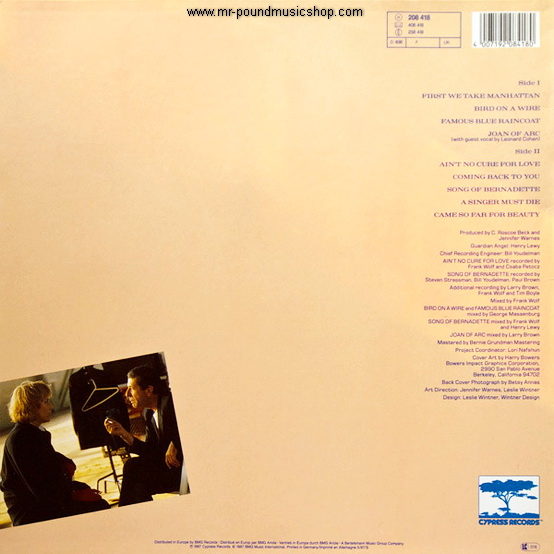 Jennifer Warnes - Famous Blue Raincoat / The Songs Of Leonard Cohen