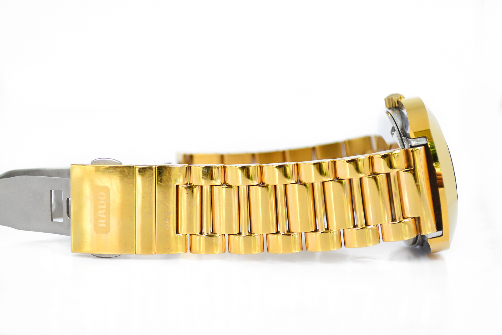 Rado Diastar Automatic เรือนทอง พลอยฟ้า สายหนา