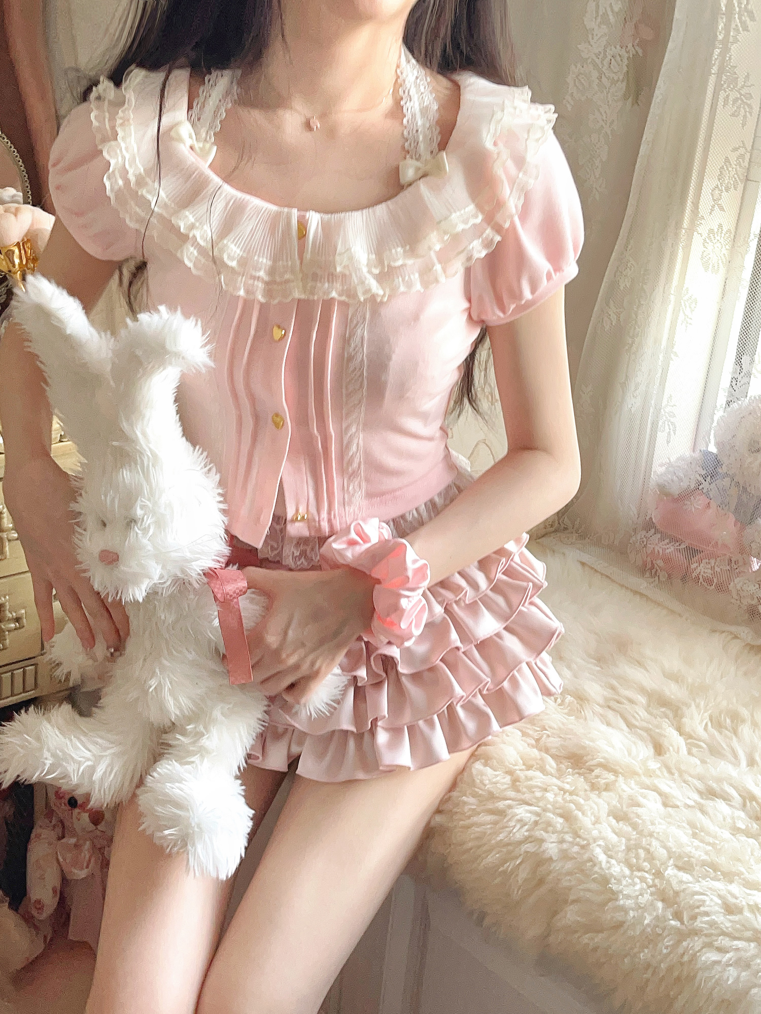 Bobon21 : พรีออเดอร์ เสื้อคลุมคาดิแกนแขนตุ๊กตา แบรนด์แท้