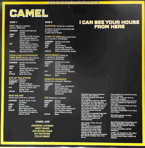 Camel - I Can See Your House From Here
