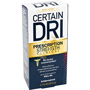 CertainDri Prescription Strength Clinical Roll-On โรลออนระงับเหงื่อและกลิ่นกาย สูตรเข้มข้น 35.5 ml.
