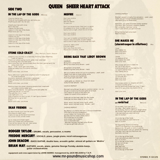 Queen, Sheer Heart Attack