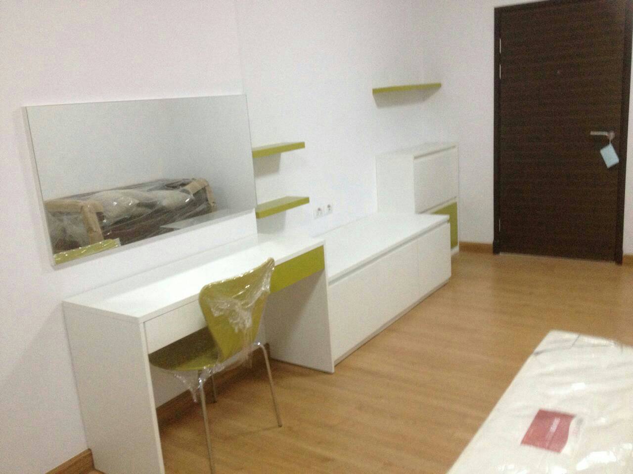 ให้เช่า/ขาย Condo Supalai Park Asoke-Ratchada ห้อง studio ชั้น 7 พื้นที่ 34 ตร.ม เช่า 12500 / เดือน ขาย 2.55 ล้าน วิวถนนพระราม 9 พร้อมเฟอร์นิเจอร์