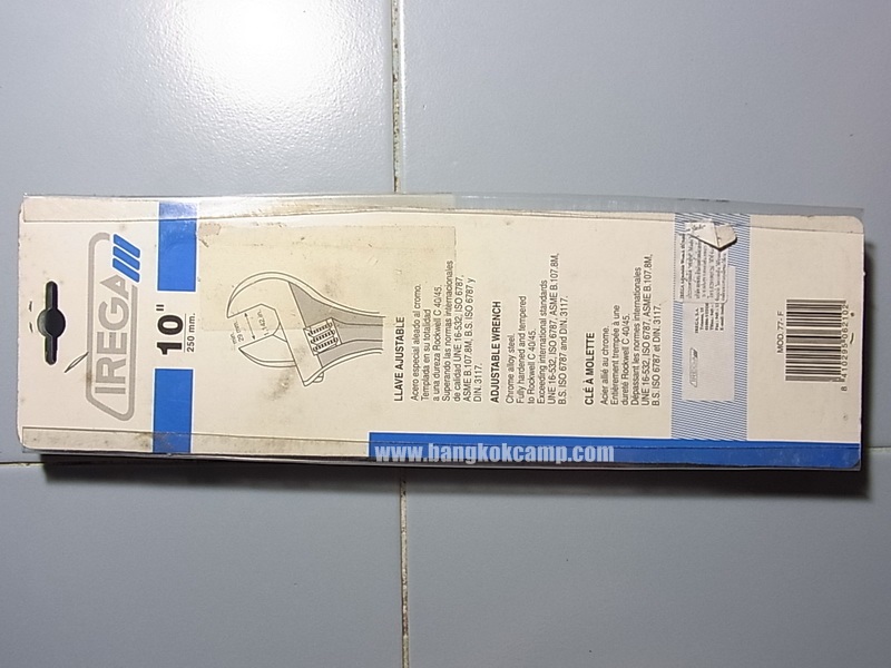 ประแจเลื่อน IREGA ขนาด 10 นิ้ว สเปน Made in Spain ใหม่ แท้. (แพ็คฟ้า)