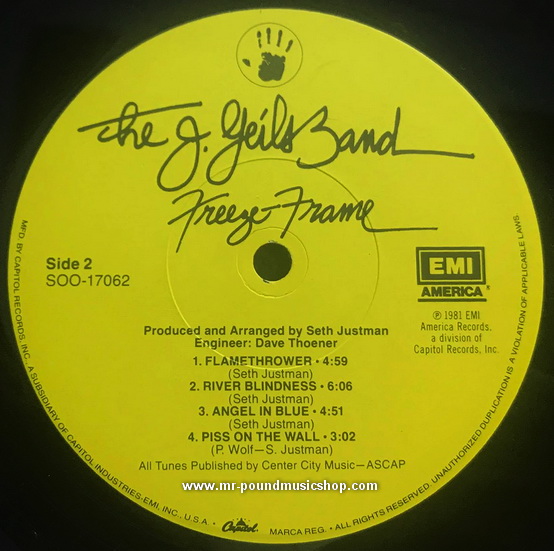 The J. Geils Band - Freeze-Frame