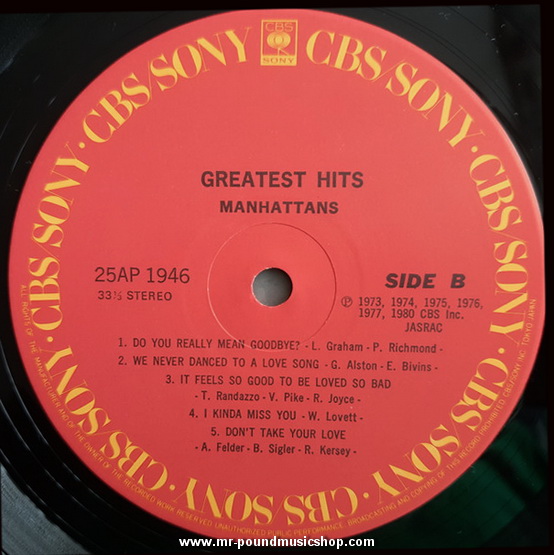 The Manhattans - Greatest Hits (1973-1980)