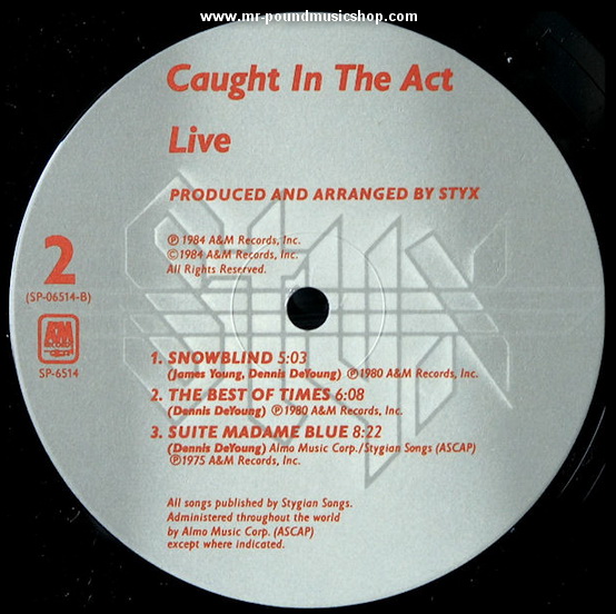 Styx - Caught in The Act Live