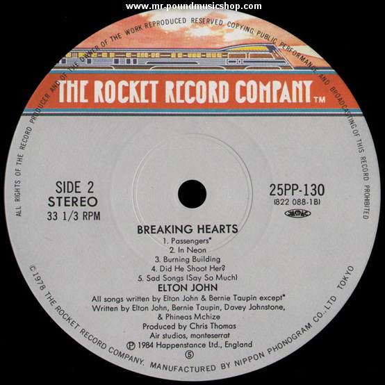 Elton John - Breaking Hearts