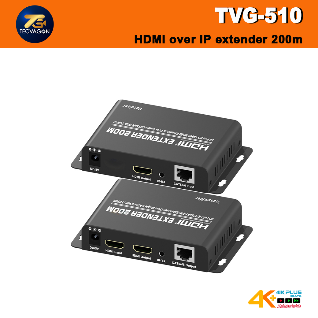 TECVAGON TVG-510 HDMI over IP extender 200m