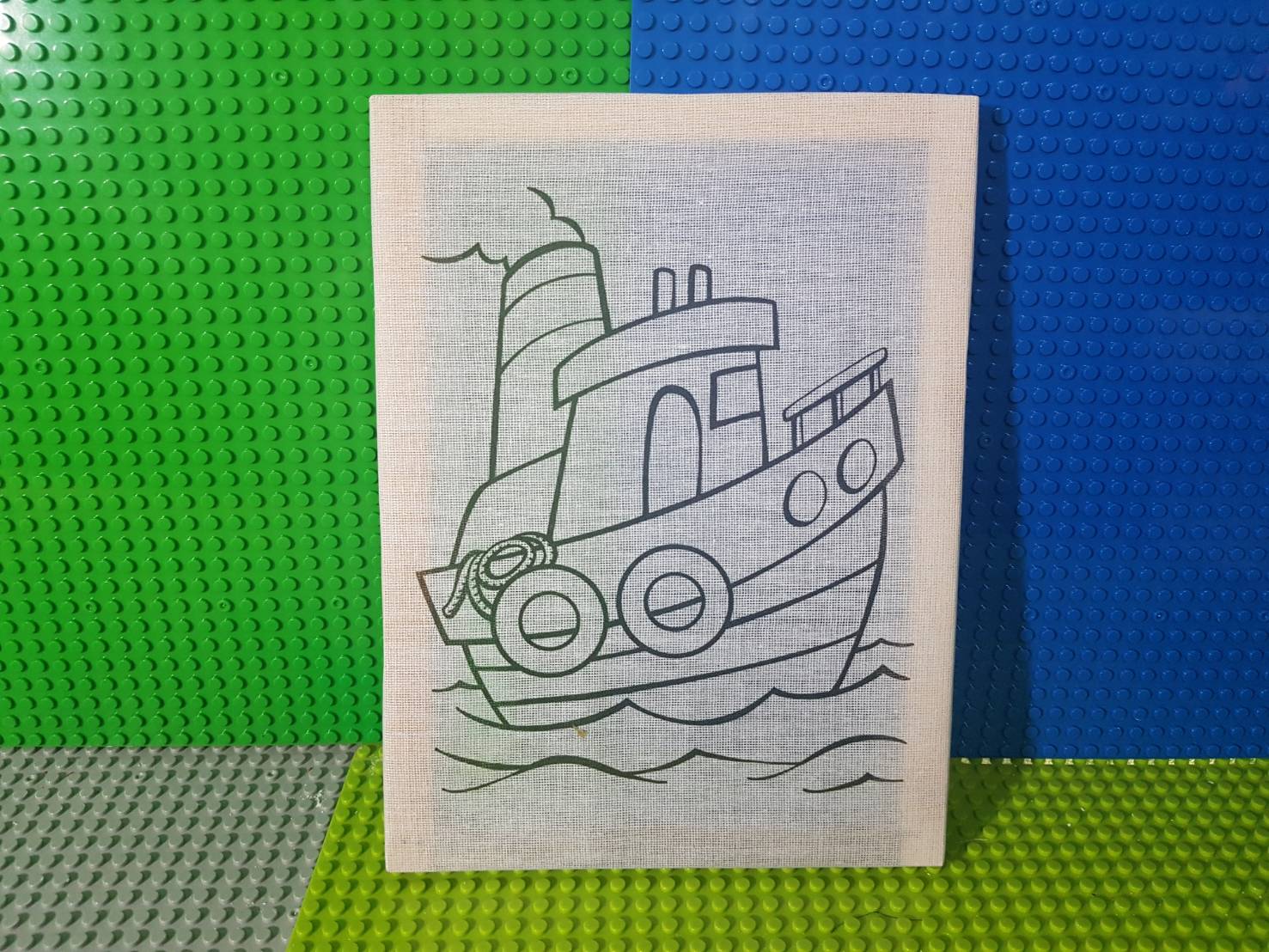 เฟรมผ้าระบายสี จัมโบ้ 22x26 เซนติเมตร 100 ชิ้น (ไม่รวมสี+พู่กัน) คละลาย