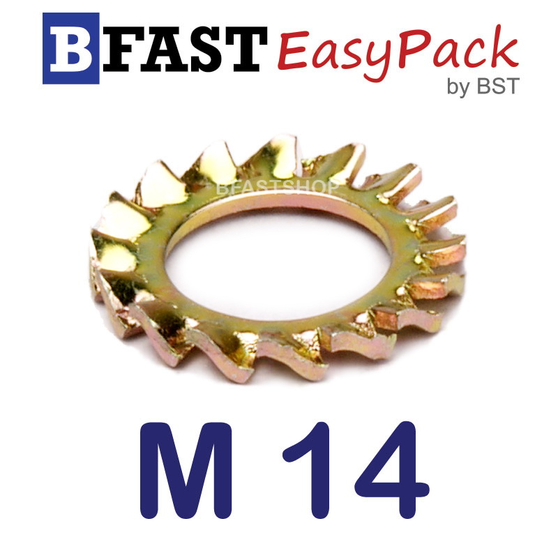 แหวนจักรถึ่นอก M14 ( 5 ตัว/ถุง)