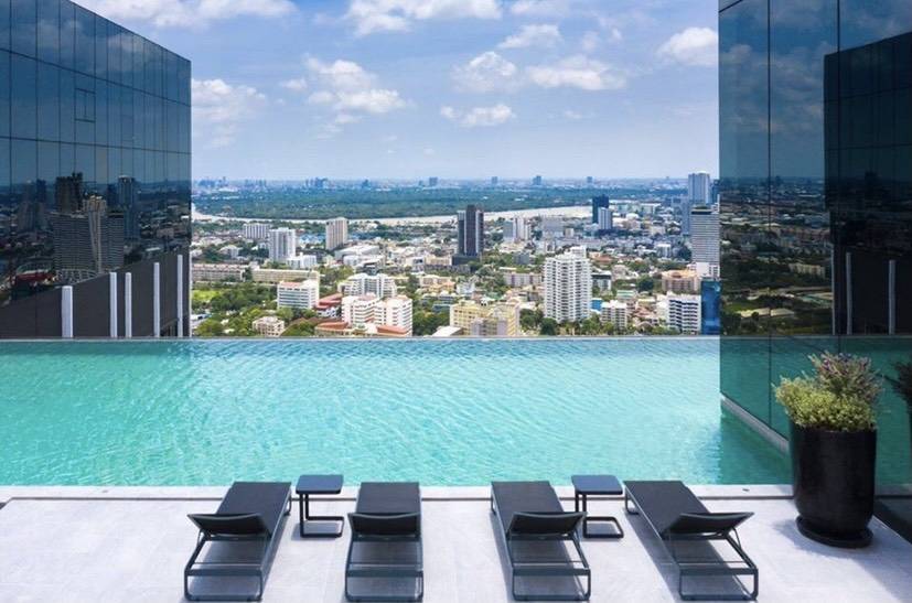 ให้เช่าคอนโด Knightsbridge Prime Sathorn (ไนท์ บริดจ์ ไพร์ม สาทร ) ห้อง duplex ชั้น 30 แบบ 1 ห้องนอน 1 ห้องน้ำ 45 ตรม