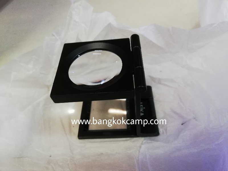 กล้องส่อง (3พับ) พับได้มีสเกล ตัวโลหะ (Germany) 10X ยี่ห้อ LEIKA ....ใหม่ แท้ (Linin Tester)