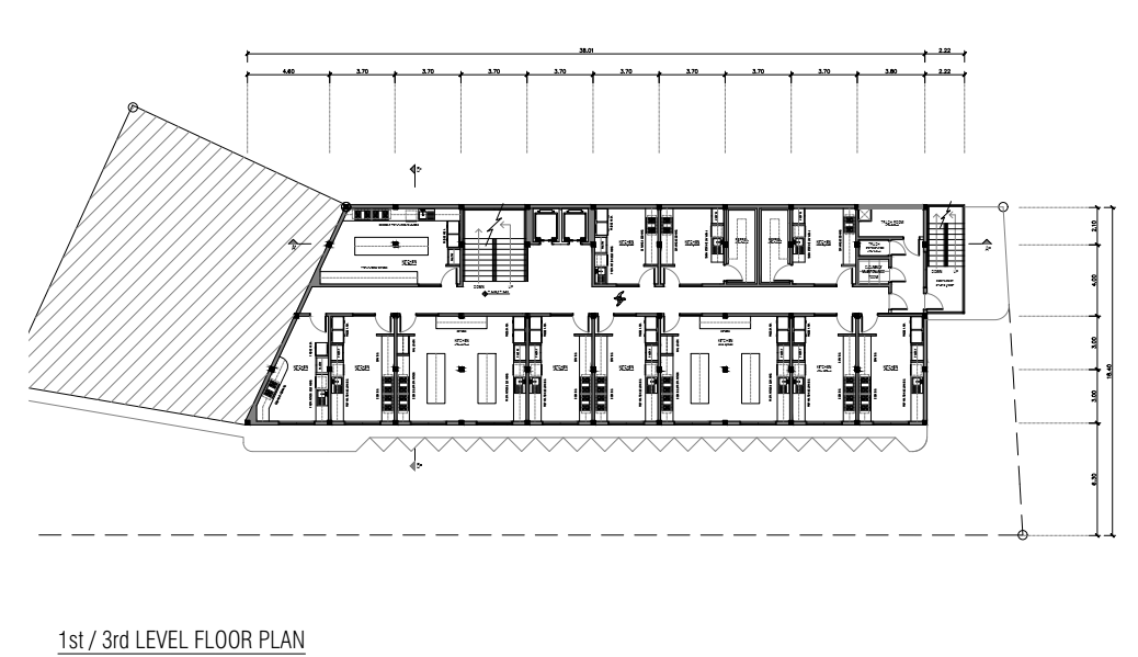 ให้เช่าตึกอาคารพาณิชย์ 10 คูหา (***ไม่แบ่งเช่า***) พร้อมถนนส่วนตัว ตั้งอยู่บนที่ดินขนาด 221 ตารางวา สุขุมวิท ซอย 22