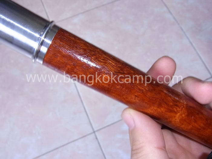 ไม้หายาก... ไม้ตะพด(ประดู่ลายเสือ) ลายสวยมาก หัวแป้น(ถอดได้)+ท้ายไททาเนียม ยาว94ซม