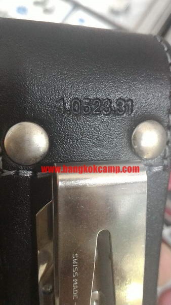 ซองหนัง VICTORINOX BLACK LEATHER POUCH 111 MM 1-4 LAYERS WITH ROTATING CLIP (4.0523.31)