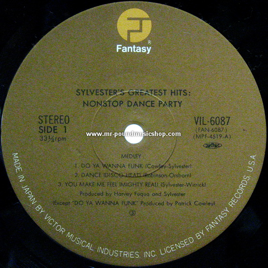 Sylvester - Sylvester's Greatest Hits Nonstop Dance Party