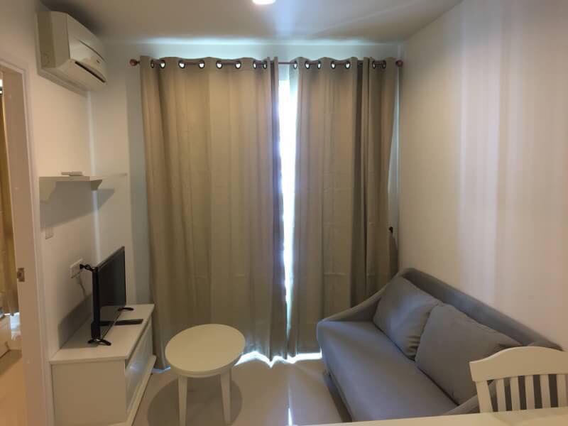 ให้เช่าคอนโด ดิ เอ็นเนอร์จี้ หัวหิน (The Energy Hua Hin) 1 ห้องนอน 1 ห้องน้ำ 1 นั่งเล่น ขนาด 33 ตรม ห่างจากหาด 500