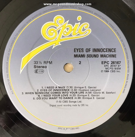 Miami Sound Machine - Eyes Of Innocence