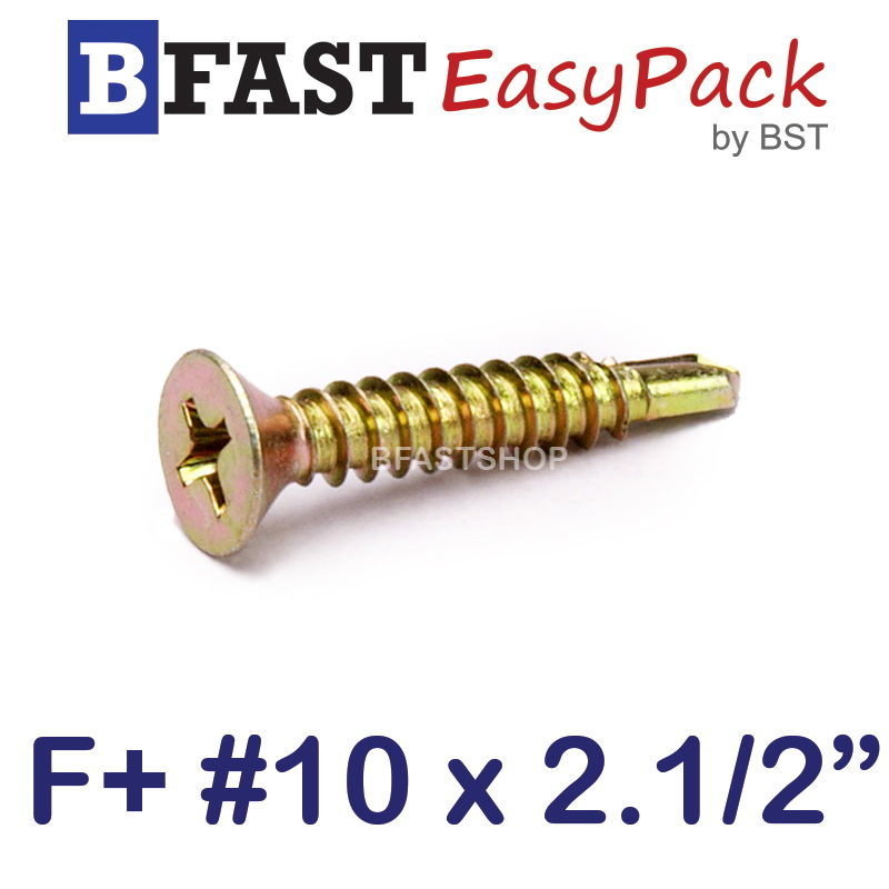 สกรูปลายสว่าน F+ #10 x 2.1/2" (ุ15 ตัว/ถุง)