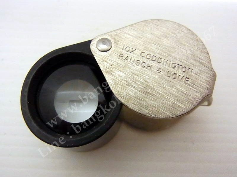 กล้องส่องพระ/จิวเวอรี่ BAUSCH&LOMB Coddington Magnifier 10x เลนส์ตาแมวใส ไร้ริ้วรอย สภาพสมบูรณ์ ....