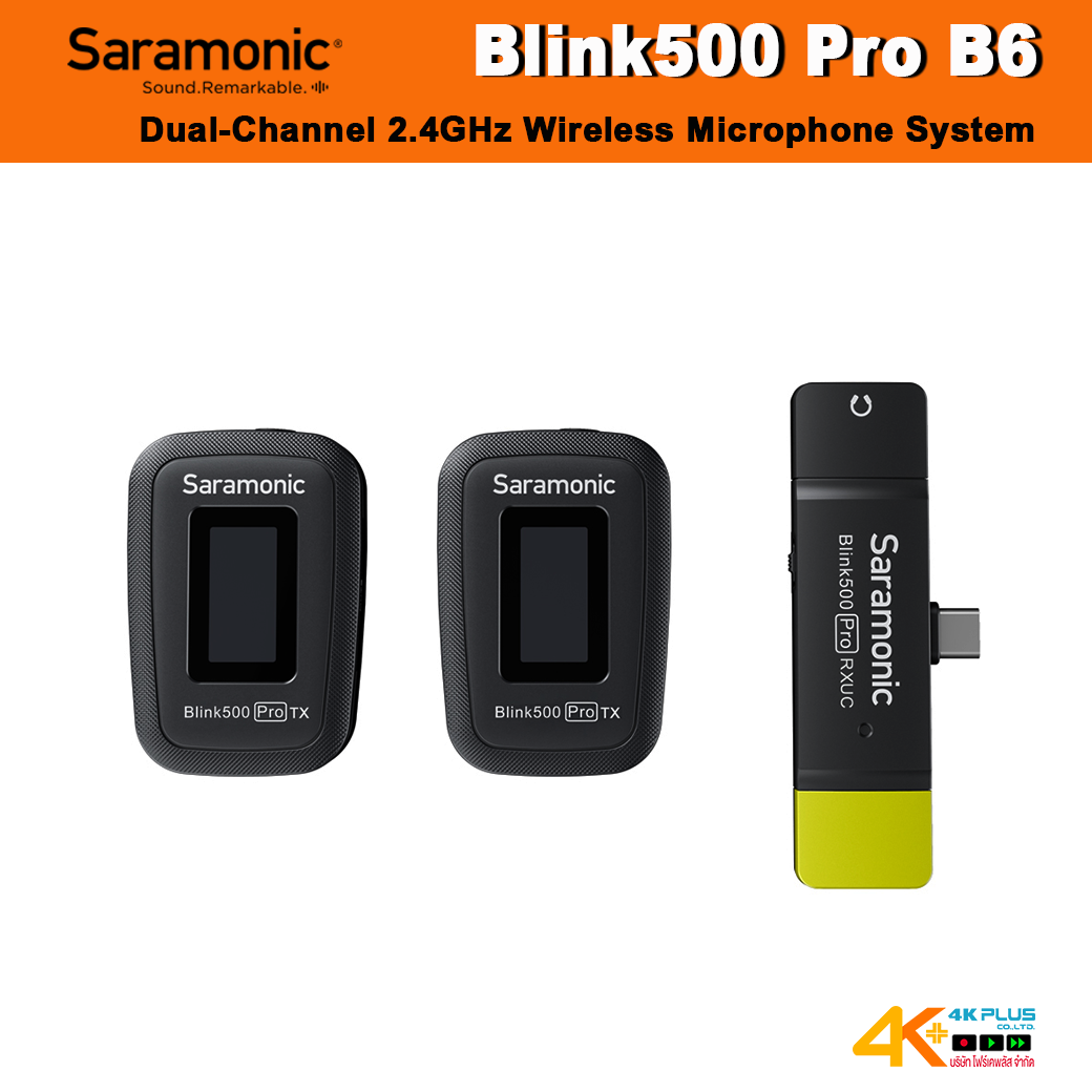 Saramonic Blink500 Pro B6 Dual-Channel 2.4GHz Wireless Microphone System