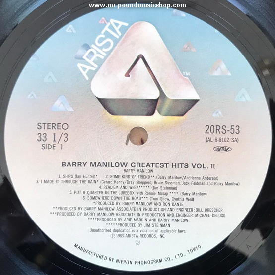 Barry Manilow - Greatest Hits Vol. II