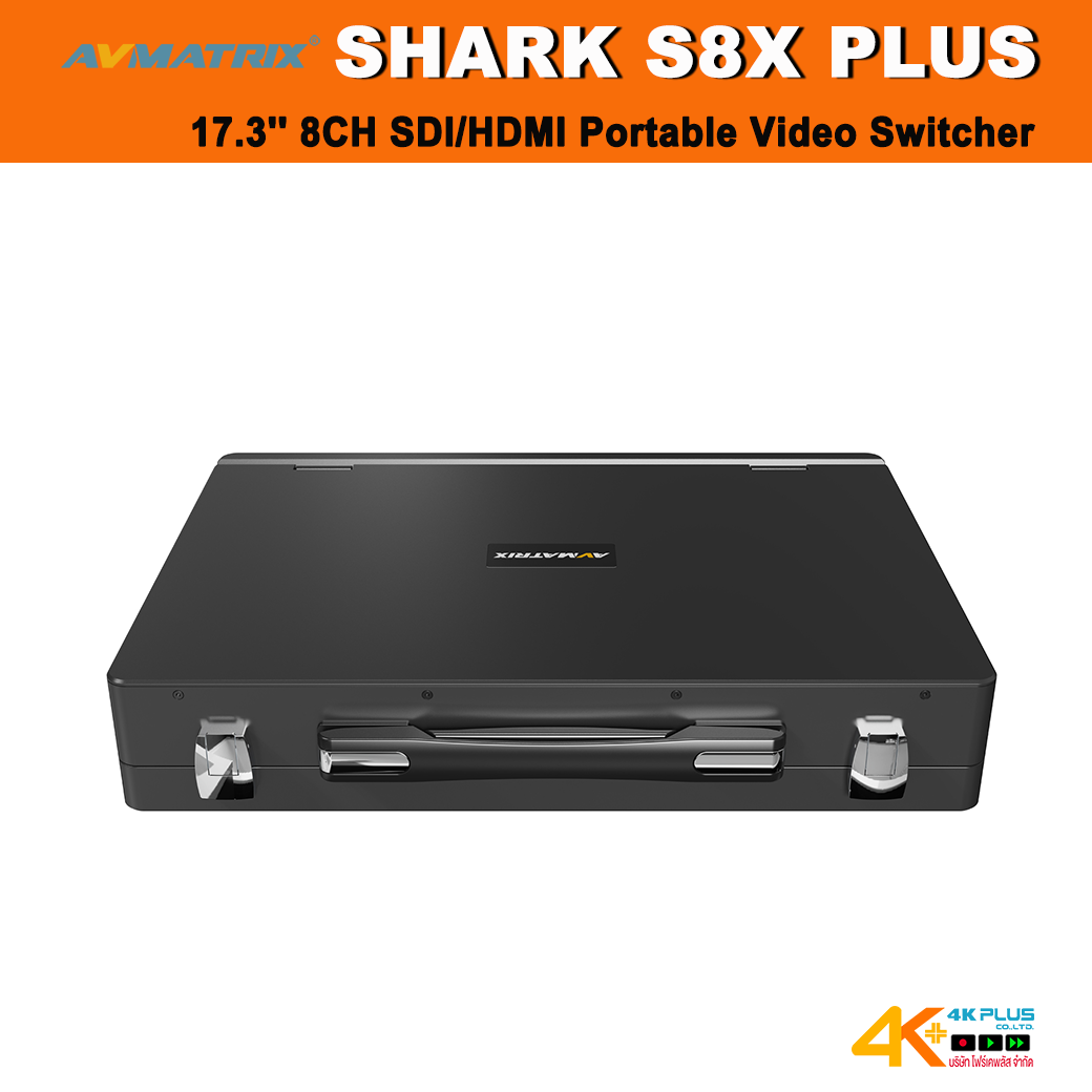 AVMATRIX SHARK S8X PLUS 17.3'' 8CH SDI/HDMI Portable Video Switcher