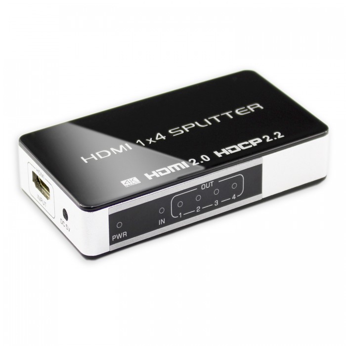 1x4 HDMI 2.0v splitter 4Kx2K@60H/HDCP2.2/YCbCr:4:4:4