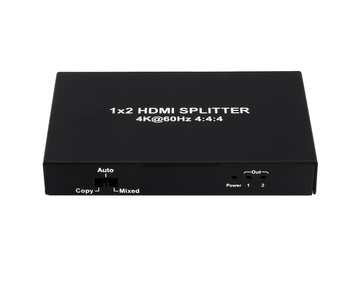 HDMI 2.0 1x2 HDMI Splitter, HDCP2.2 รับรอบ 3D, 4Kx2K@60Hz