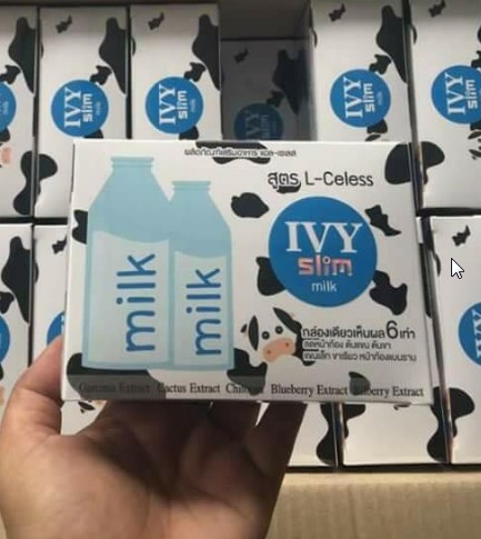 IVY Slim Milk ไอวี่ สลิม มิลล์ (นมผอม) (10 ซอง)