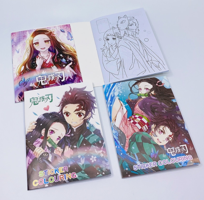 สมุดระบายสี ดาบพิฆาตอสูร เสริมพัฒนาการ แถมสติ๊กเกอร์ Small book