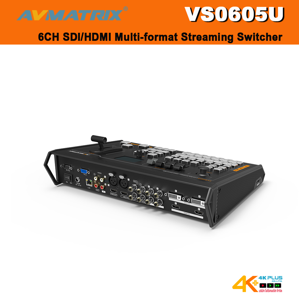 AVMATRIX VS0605U 6CH SDI/HDMI Multi-format Streaming Switcher