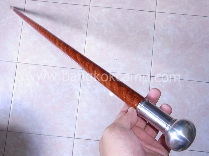 ไม้หายาก... ไม้ตะพด(ประดู่ลายเสือ) ลายสวยมาก หัวแป้น(ถอดได้)+ท้ายไททาเนียม ยาว94ซม