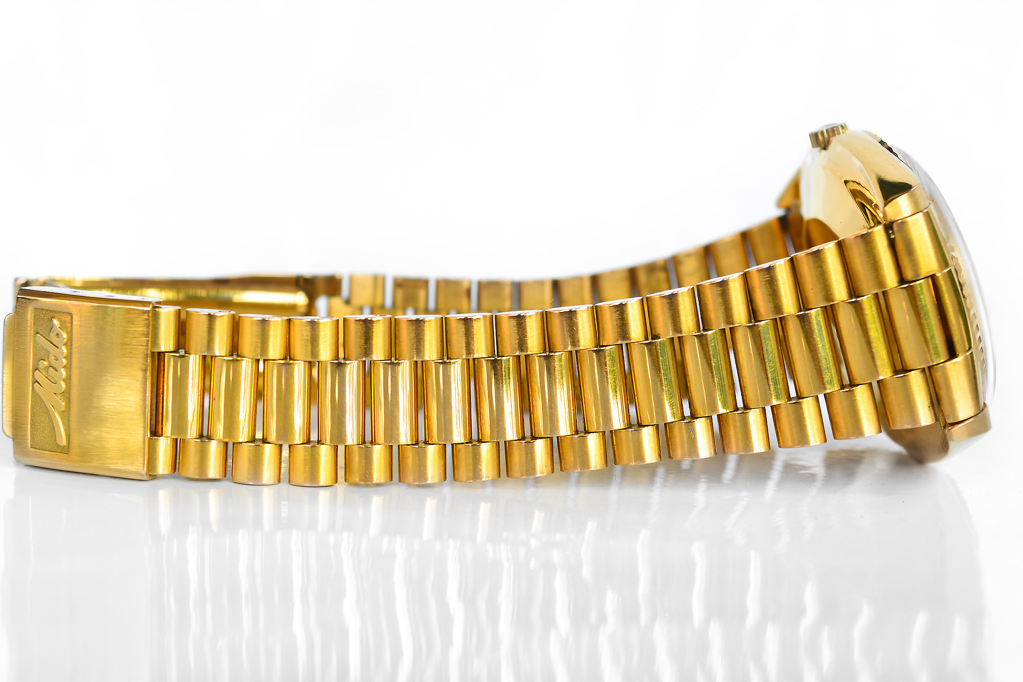 Mido Commander เรือนทอง daydate ขอบหยัก (Sold)